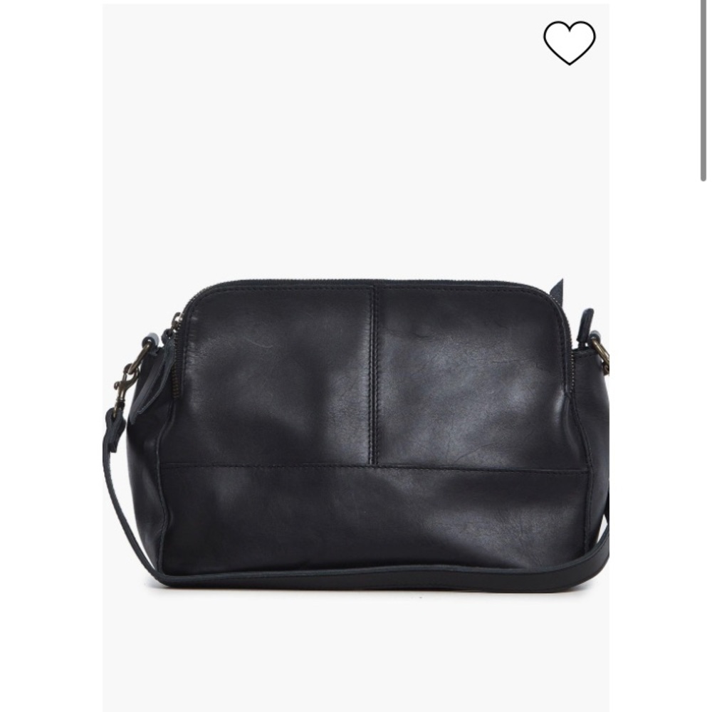 ABLE Meron Crossbody Black Leather Purse